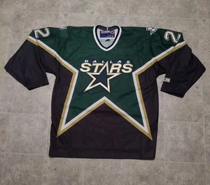 Rare Vintage CCM Brett Hull Dallas Stars NHL Hockey Jersey Green Black SZ XL - Picture 1 of 7