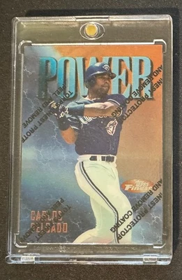 Carlos Delgado 1997 Topps Finest #57 W/Coating-Power Bronze Refractor SP  - Image 1 of 2