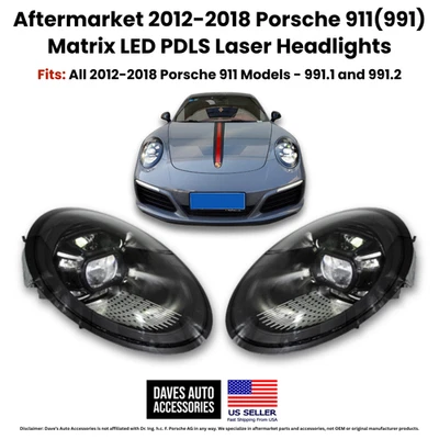 Faros láser PDLS Matrix 2012-2018 Porsche 911 991 991,1 991,2 Foto 1 de 4