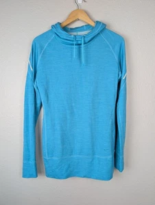 Nike Hoodie Herren mittelblau Dri-Fit Wollmischung Laufpullover leicht - Bild 1 von 8