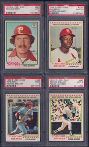 PSA 9 1978 OPC O-Pee-Chee Topps #240 Pete Rose Reds Record Breaker ONLY READ - Picture 1 of 20