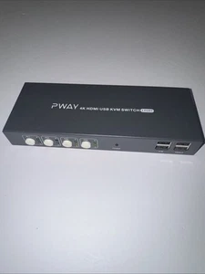 Pway 4K HDMI USB KVM Switch (4x1) - Photo 1/16