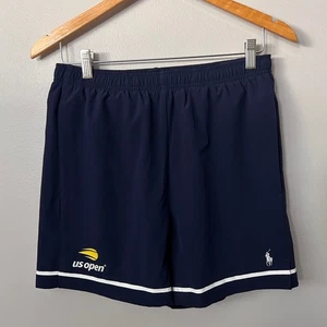 Polo Ralph Lauren US Open Mens S Tennis Shorts Navy White Trim Athletic NWOT - Picture 1 of 8