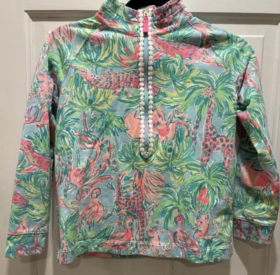 SUDADERA LILLY PULITZER ESTAMPADO SELVA MULTICOLOR TALLA XL (12/14) Foto 1 de 4