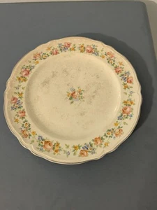 Vintage Antique The Edwin Knowles China Co Scalloped Edge 10" Plate Replacement - Picture 1 of 11