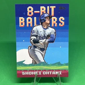 2025 Topps Shohei Ohtani #8B-1 8-Bit Ballers Insert Los Angeles Dodgers - Picture 1 of 3