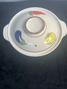 Vintage AEL Japan Vegetable Motif Covered Ceramic Casserole Dish With Lid - Picture 1 of 7