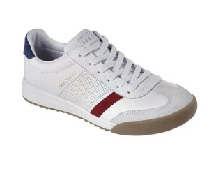 Zapatilla deportiva para mujer Skechers Zinger retro Rockers blanca/roja/azul marino de moda, talla 7 EE. UU. - Imagen 1 de 5