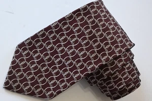 GUCCI RED MEN'S Neck Tie W: 3 3/4" BY L:60" MADE IN ITALY - Picture 1 of 5