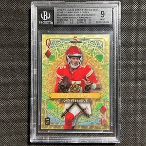 Patrick Mahomes 2024 Wild Card SD Queen Gold Vinyl 1 of 1 1/1 BGS 9 MINT Chiefs - Picture 1 of 3