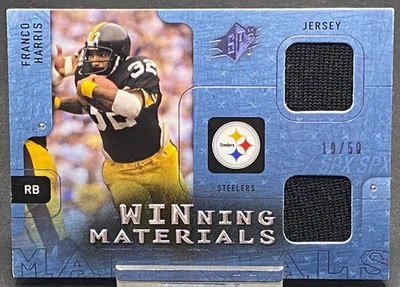 2009 SPX JERSEY FRANCO HARRIS STEELERS SERIAL #ED 19/50 - Image 1 of 2