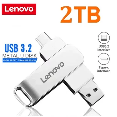 1TB 2TB USB 3.2 Pen Drive High Speed Transfer Metal Portable U Disk Flash