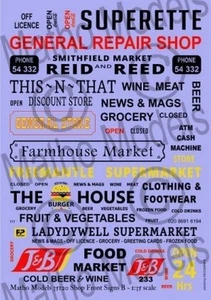 Matho Models 35120 1/35 Shop Front Signs Decals - Picture 1 of 1