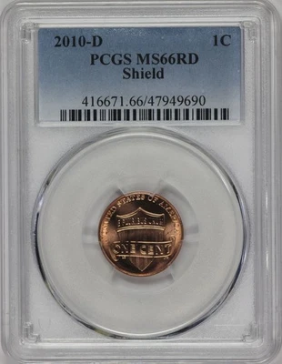 2010-D PCGS MS66RD Lincoln Cent 47949690 - Image 1 of 3