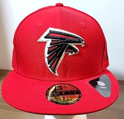 New Era 59FIFTY Equipado Atlanta Falcons Equipo Básico Rojo Para Hombre Talla 7 1/8 Foto 1 de 4