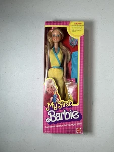 VINTAGE 1980 MATTEL MY FIRST BARBIE DOLL #1875 IN BOX YELLOW DRESS NFS - Bild 1 von 6
