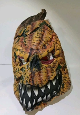 Vtg Dark Harvest Pumpkin Ani-Motion Mask Halloween California Costume Collection - Image 1 of 4