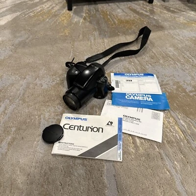 OLYMPUS CENTURION APS Camera w 25-100mm ZOOM LENS 35mm Quartz Film Tested EUC - Image 1 of 4