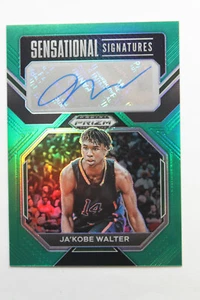 Ja'Kobe Walter 2022 cromo verde Prizm draft automático sensacional firmas #SSJBW - Imagen 1 de 4