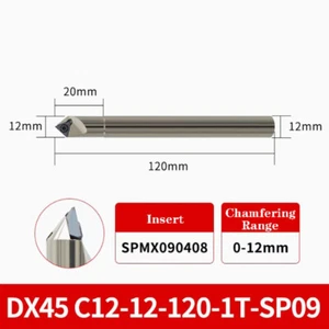 Portaherramientas de taladro biselado 1 PIEZA DX45 C12-12-120-1T-SP09 + 1P SPMX090408 Inserto - Imagen 1 de 3