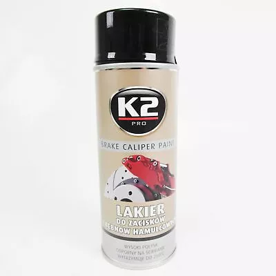 K2 Bremssattellack Spray 400ml Brake Caliper Paint Schwarz Bremssattelfarbe • 6.80€