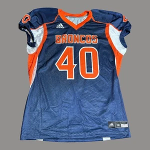 🏈NWOT Adidas Denver Broncos Jersey Navy# 40Mesh Youth SZ XL Practice On Field - Picture 1 of 11