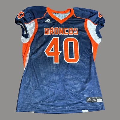 🏈NUEVA SIN ETIQUETAS Camiseta Adidas Denver Broncos Azul Marino # 40 Malla Juvenil Talla XL Práctica en el Campo Foto 1 de 4