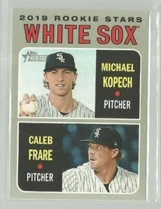 2019 Topps Heritage #7 Michael Kopech RC/Caleb Frare RC (ref 96058) - Picture 1 of 1