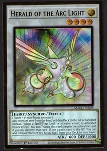 Yugioh Herald of the Arc Light MAGO-EN028 Premium Gold Rare 1st Ed - VLP - Picture 1 of 2