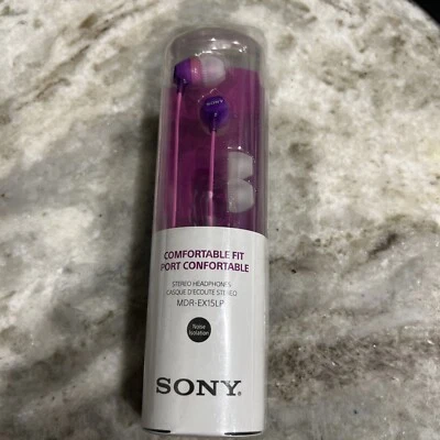 🎄Auricular intrauditivo Sony MDR EX15LP Fashion Color serie EX Aqua Violet🎄 Foto 1 de 2