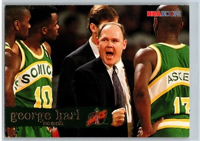 1995 Skybox George Karl Seattle Supersonics #193 - Image 1 of 2