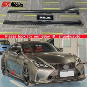 Real Carbon Fiber Side Skirts Lip Trim Panel For Lexus RC300 RC350 F-Sport 2019+ - Bild 1 von 19