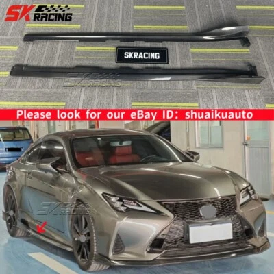 Panel de ajuste de labios faldones laterales de fibra de carbono real para Lexus RC300 RC350 F-Sport 2019+ Foto 1 de 4