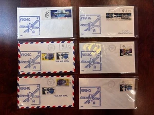 Viking A MARS 8/20/1975 KSC FL Launch 6 Covers RSC Rubber Stamped Cachets !! - Picture 1 of 2