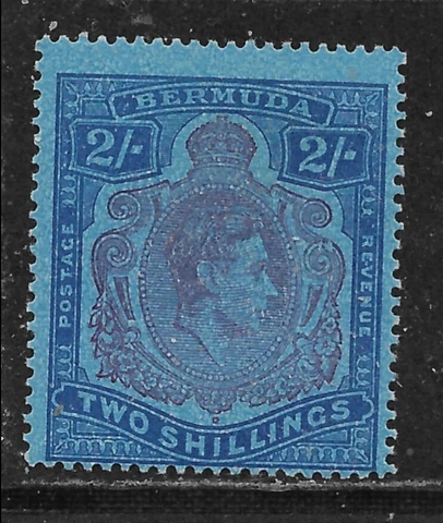 BERMUDA    SG116de   BROKEN LOWER RIGHT SCROLL            MINT LIGHTLY HINGED Cover