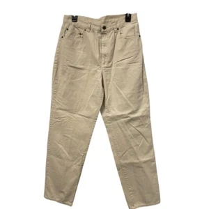 Vtg Lauren Jeans Co. Ralph Lauren High Waist Womens 12 Ivory Khaki Pants Luxury - Picture 1 of 8