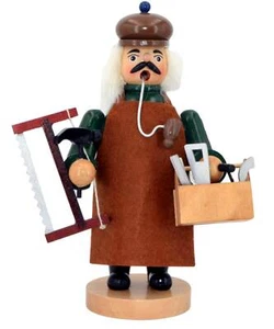 Räuchermännchen Beruf Tischler 20cm Rauchfigur Schreiner Handwerker Zimmermann - Bild 1 von 4
