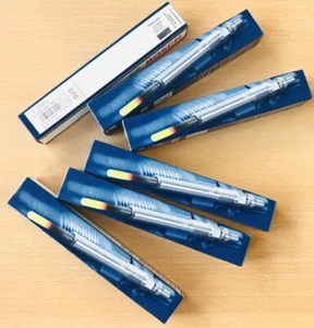 6x Bosch Duratherm Glow Plugs 0250402002 F.BMW M47 M57 BMW 1 3 5 6 7 X3 X5 X6 - Picture 1 of 2
