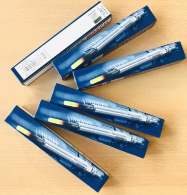 6x Bosch Duratherm Glow Plugs 0250402002 F.BMW M47 M57 BMW 1 3 5 6 7 X3 X5 X6 - Image 1 of 2