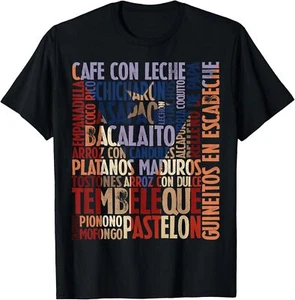 Puerto Rico Snacks Foods Foodie Proud Puerto Rican Men Wome T-Shirt Hoodie - Picture 1 of 10