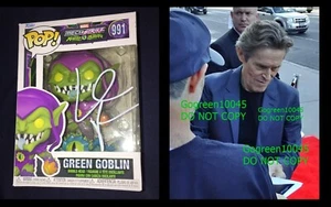 Foto póster firmado por Willem Dafoe Duende Verde Funko Pop Spiderman No Way Home - Imagen 1 de 8