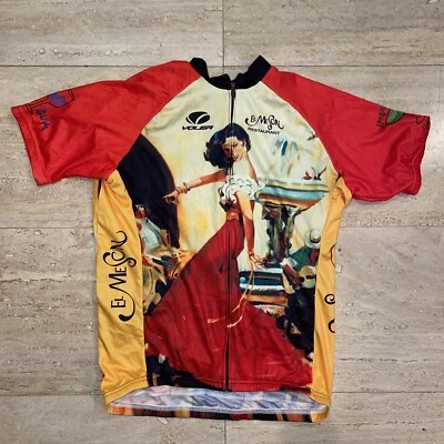 voler cycling jersey margarita girls Men Large Unique Colorful - Image 1 of 4