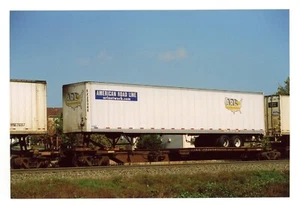 Coche plano TTAX #553814 con remolque AMERICAN ROAD LINE ORIGINAL 4x6 fotos a color - Imagen 1 de 2