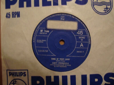 DUSTY SPRINGFIELD,  SOME OF YOUR LOVIN',  PHILIPS RECORDS 1965 EX - Image 1 of 2