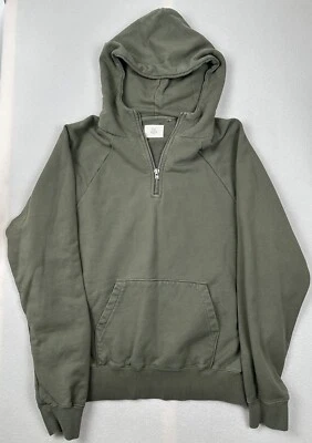 Sudadera con capucha FOG Fear of God 2016-17 con cremallera lateral oliva de gran tamaño talla mediana Foto 1 de 4