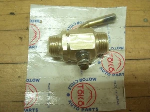 Gas Tank Shut Off Valve Petcock 1/4" X 1/4" NPT Harley Triumph Chopper Bobber - Picture 1 of 6