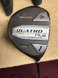 DUNLOP QUATRO PLUS OVERSIZE TI TITANIUM 10.5* DRIVER RIGHT HAND GRAPHITE REGULAR - Picture 1 of 9