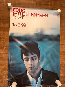 ECHO & THE BUNNYMEN RARE VINTAGE 39"x59” LG UK "RUST" ALBUM POSTER - Picture 1 of 8