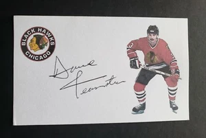 Dave Feamter signed Chicago Blackhawks hockey index card - Picture 1 of 1