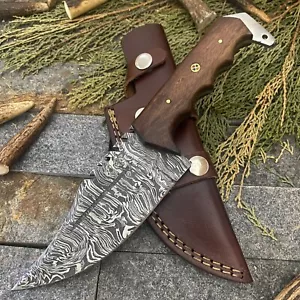 SHARD BLADE Custom Hand Forged Damascus Steel Hunting Knife Full Tang Skinner - Picture 1 of 7
